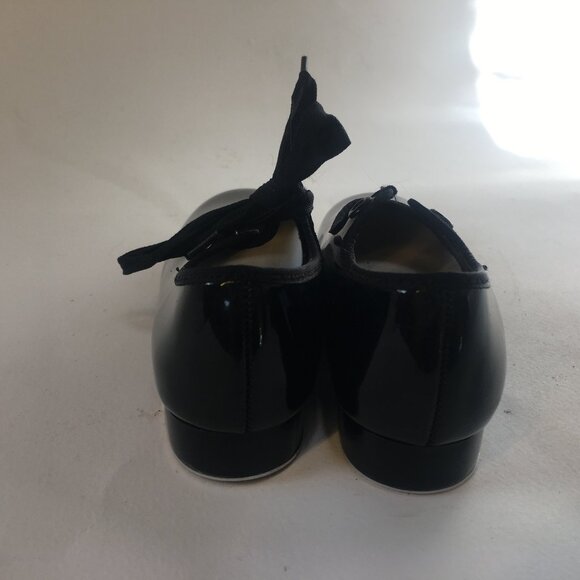 Girl's Tap Dance Shoes Size 9 1/2 Toddler Black Mary-Jane Bow ABT Spotlights - Picture 4 of 12